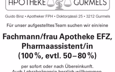 Pharma Assistentin gesucht