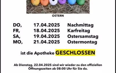 Ab Gründonnerstag 12 Uhr zu